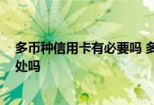 多币种信用卡有必要吗 多币种信用卡有哪些 分别有什么好处吗