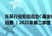东吴行业轮动混合C基金经理业绩如何（基金主要卖出哪些股票 （2021年第二季度））