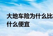 大地车险为什么比人保车险便宜 大地车险为什么便宜