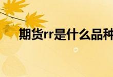 期货rr是什么品种 lu期货是指什么品种