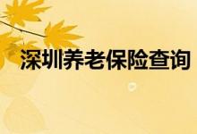 深圳养老保险查询 深圳个人养老保险查询