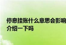 停息挂账什么意思会影响征信吗 停息挂账是什么意思 可以介绍一下吗
