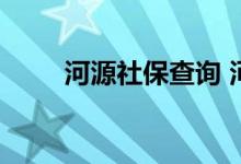 河源社保查询 河源个人社保卡查询