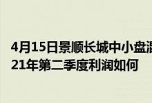 4月15日景顺长城中小盘混合累计净值为1.9980元该基金2021年第二季度利润如何