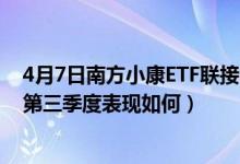 4月7日南方小康ETF联接C近1月来表现如何（基金2021年第三季度表现如何）