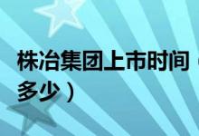 株冶集团上市时间（株冶集团上市股票代码是多少）