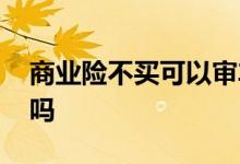 商业险不买可以审车吗 商业险不买可以上路吗