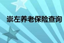 崇左养老保险查询 崇左个人养老保险查询