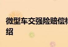 微型车交强险赔偿标准，交强险的赔偿标准介绍