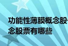 功能性薄膜概念股一览2022年功能性薄膜概念股票有哪些