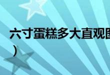 六寸蛋糕多大直观图（六寸蛋糕多大直径多大）