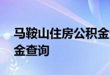 马鞍山住房公积金查询 马鞍山个人住房公积金查询