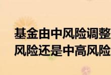 基金由中风险调整为高风险是何意 基金买中风险还是中高风险