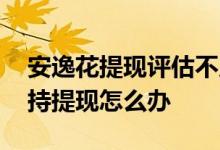 安逸花提现评估不足 安逸花综合评估暂不支持提现怎么办
