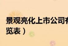 景观亮化上市公司有哪些（景观亮化概念股一览表）