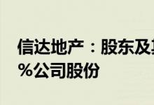 信达地产：股东及其一致行动人拟减持不超1%公司股份