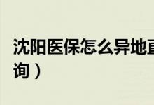 沈阳医保怎么异地直接结算（沈阳医保怎么查询）