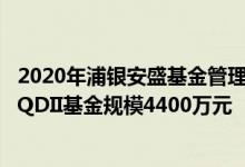 2020年浦银安盛基金管理有限公司基金总规模2305.41亿元QDII基金规模4400万元