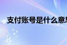 支付账号是什么意思 支付账号是什么意思