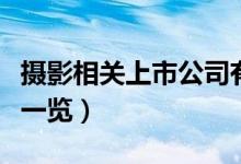 摄影相关上市公司有哪些（摄影上市公司龙头一览）