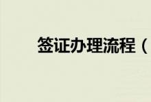 签证办理流程（自己办签证的流程）