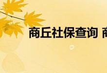 商丘社保查询 商丘个人社保卡查询