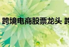 跨境电商股票龙头 跨境电商股票龙头是什么 
