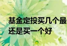 基金定投买几个最合理 基金定投多买几个好还是买一个好
