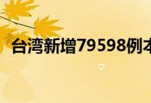 台湾新增79598例本土病例新增211例死亡