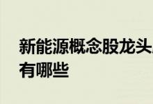 新能源概念股龙头股票有哪些 新能源概念股有哪些