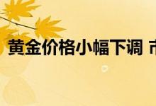 黄金价格小幅下调 市场静待鲍威尔国会证词