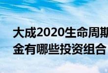 大成2020生命周期混合基金买的人多吗（基金有哪些投资组合）
