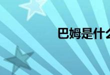巴姆是什么意思（巴姆）