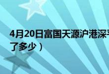 4月20日富国天源沪港深平衡混合基金怎么样（成立以来涨了多少）