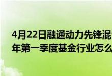 4月22日融通动力先锋混合最新单位净值为1.7530元2022年第一季度基金行业怎么配置