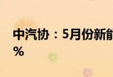 中汽协：5月份新能源汽车销量同比增长105%