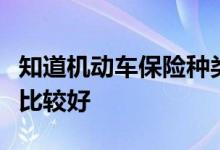 知道机动车保险种类有助于知道洗车保险哪家比较好