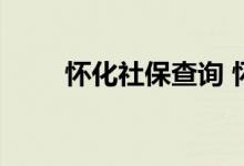 怀化社保查询 怀化个人社保卡查询