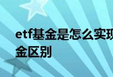 etf基金是怎么实现价格波动的 指数etf和基金区别