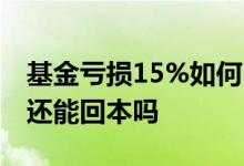 基金亏损15%如何回本并盈利 基金亏损40%还能回本吗