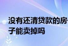 没有还清贷款的房子怎么卖 还在还贷款的房子能卖掉吗