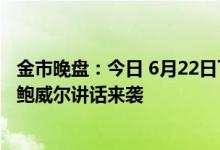 金市晚盘：今日 6月22日下午沪金主力收盘价396 20元/克 鲍威尔讲话来袭