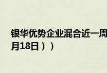 银华优势企业混合近一周来在同类基金排名变化如何（（4月18日））