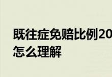 既往症免赔比例20%是什么意思 既往症免赔怎么理解