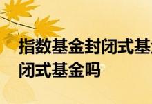 指数基金封闭式基金怎么操作 指数基金是封闭式基金吗