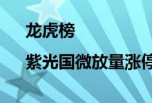龙虎榜|紫光国微放量涨停两机构买入4.65亿元