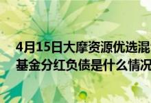 4月15日大摩资源优选混合(LOF)基金基本费率是多少（该基金分红负债是什么情况）