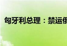 匈牙利总理：禁运俄天然气将摧毁欧洲经济