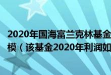 2020年国海富兰克林基金管理有限公司的有哪些类型基金规模（该基金2020年利润如何）