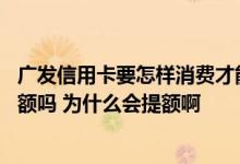 广发信用卡要怎样消费才能提额 广发信用卡境外消费可以提额吗 为什么会提额啊
